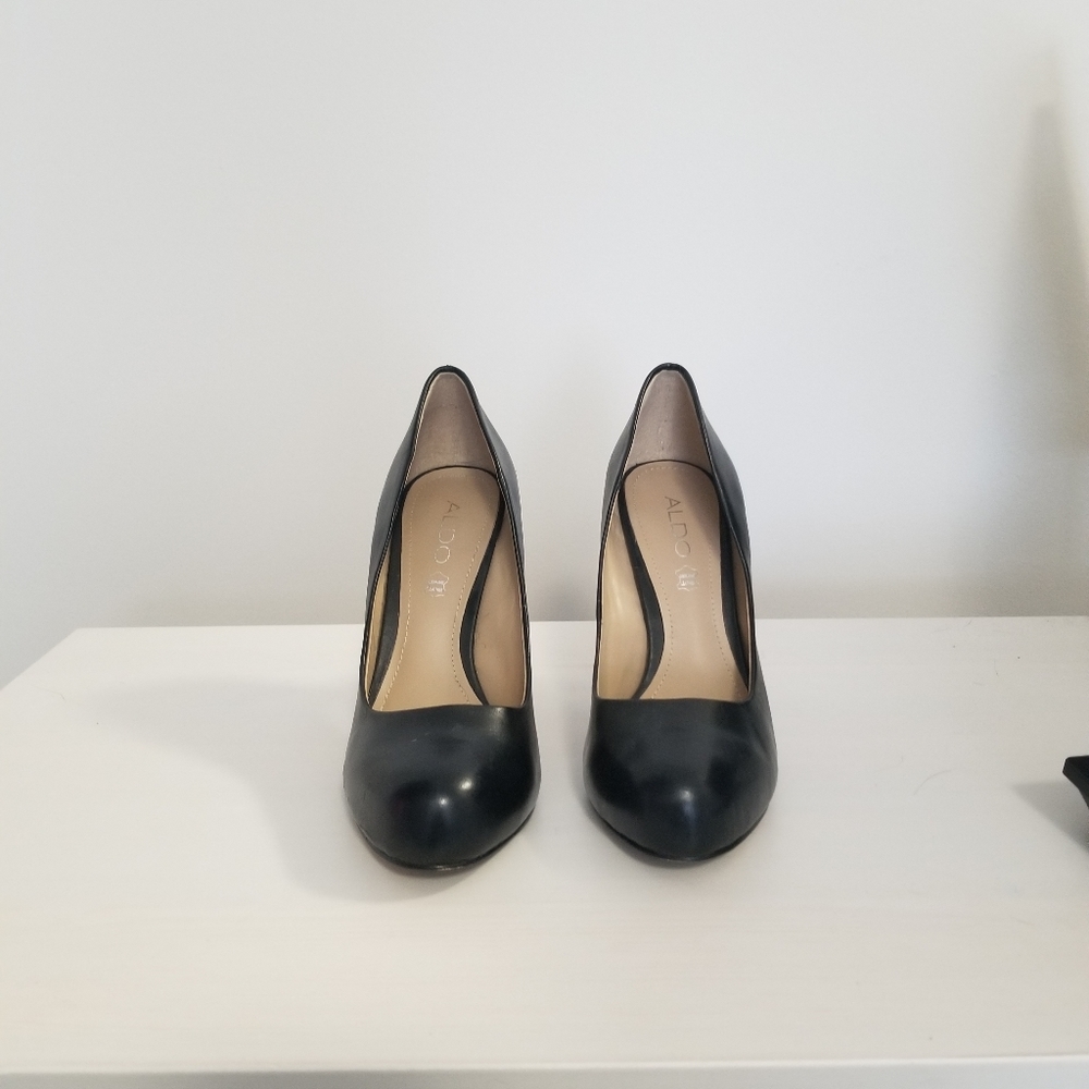 ALDO black heels size 7